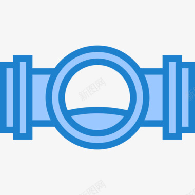 阀门水管工4蓝色图标图标