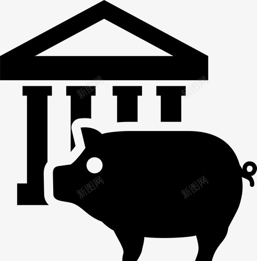 银行金融研究所图标svg_新图网 https://ixintu.com 机构 研究所 金融 银行