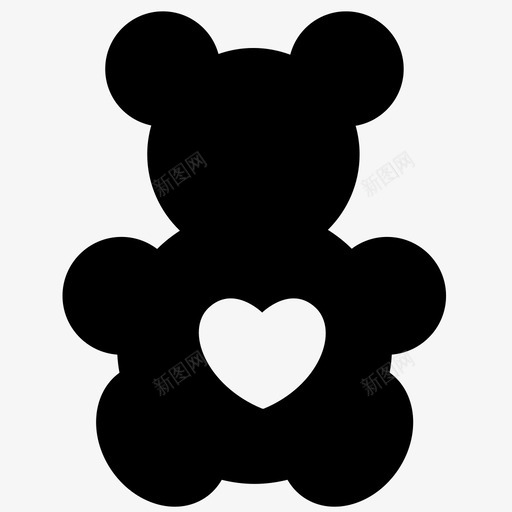 bear (1)svg_新图网 https://ixintu.com bear (1) 填充 可爱