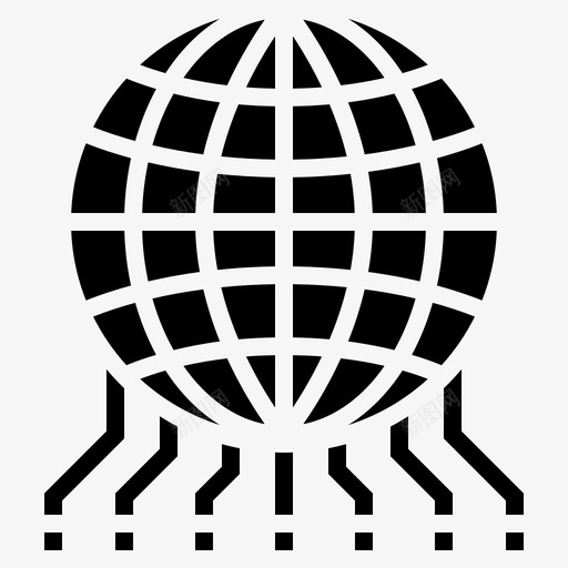 全球技术数字电子图标svg_新图网 https://ixintu.com 一个 世界 人工智能 全球 技术 数字 电子 符号