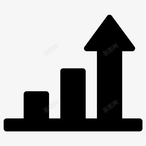 利润图表增长图标svg_新图网 https://ixintu.com 分析图表报告图表统计和数据 利润 图表 增长 收入 筹资