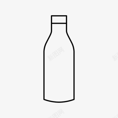一瓶水饮料果汁图标图标