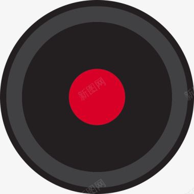 唱片音乐59线性颜色图标图标