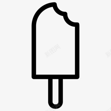 冰棒冰糖冰淇淋图标图标