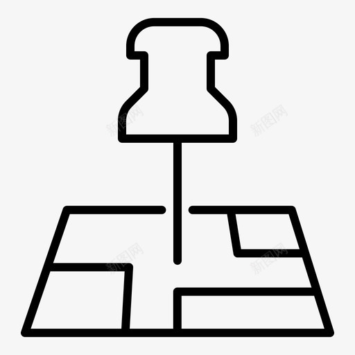 定位销导航23轮廓图标svg_新图网 https://ixintu.com 定位销 导航23 轮廓