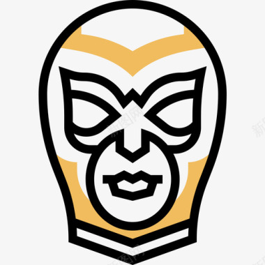 面具墨西哥10黄影图标图标