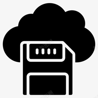 保存云软盘服务器图标图标