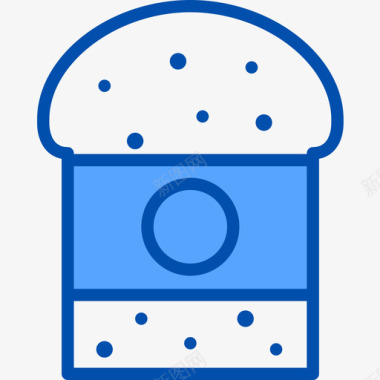 切片面包食品和饮料8蓝色图标图标