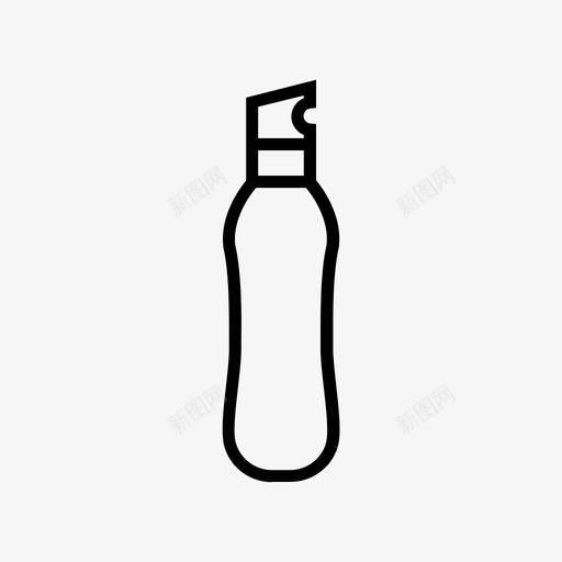 瓶子运动健康图标svg_新图网 https://ixintu.com 健康 水瓶 瓶子 运动