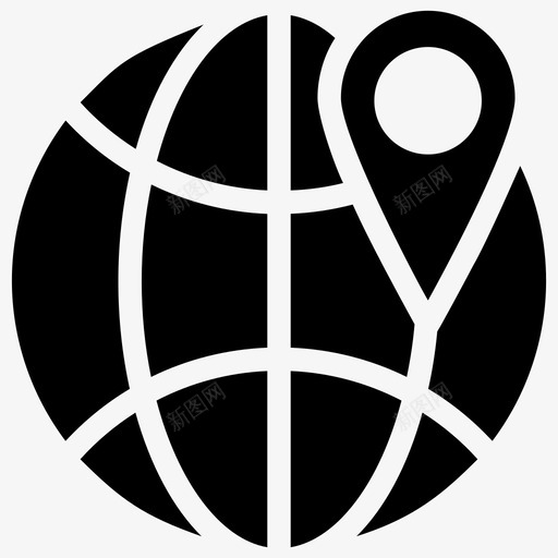全球定位全球定位系统引脚定位图标svg_新图网 https://ixintu.com 优化 全球定位 图标 字形 定位 引脚 搜索引擎 精确 系统 网络