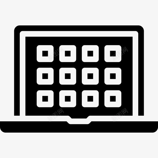 笔记本电脑小工具4填充图标svg_新图网 https://ixintu.com 填充 小工 工具 电脑 笔记本