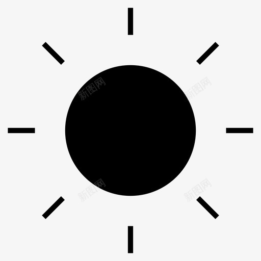 阳光夏日的黑暗图标svg_新图网 https://ixintu.com 夏日的黑暗 阳光