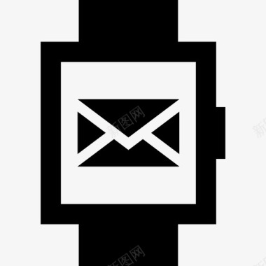 智能手表电子邮件信息图标图标