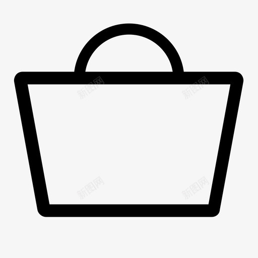 购物袋电子商务图标svg_新图网 https://ixintu.com 电子商务 购物袋