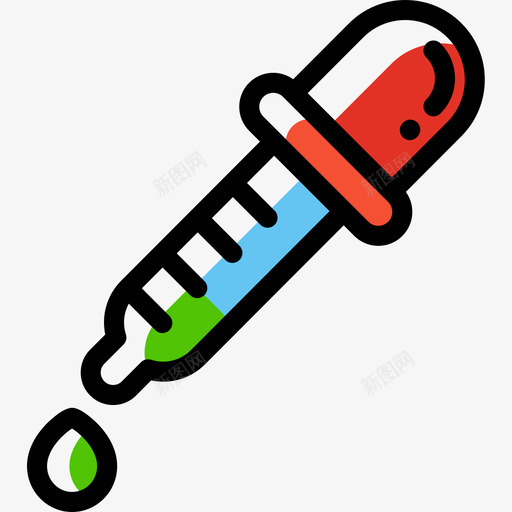 滴管研究科学9颜色省略图标svg_新图网 https://ixintu.com 滴管 省略 研究 研究科 科学 颜色