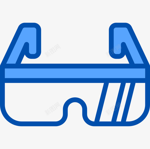 眼镜复古小工具8蓝色图标svg_新图网 https://ixintu.com 复古 小工 工具 眼镜 蓝色