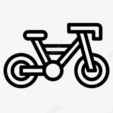 Bycicle自行车4直线型图标图标