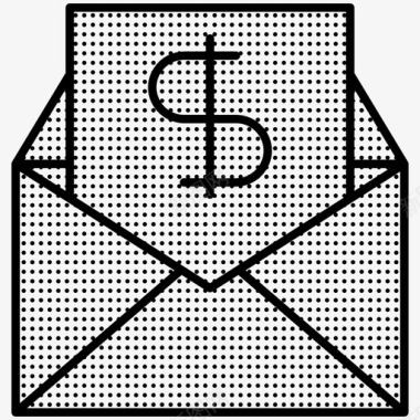 收钱电子邮件收件箱图标图标