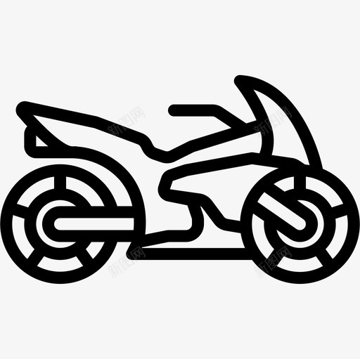 摩托车摩托车运动10直线型图标svg_新图网 https://ixintu.com 摩托车 直线 线型 运动
