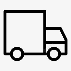 货物袋卡车货物送货图标高清图片