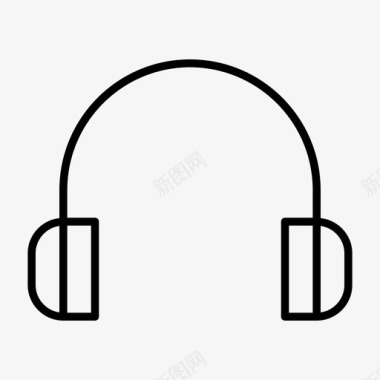 耳机听电子技术图标图标