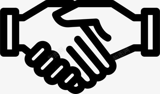 协议合同握手图标svg_新图网 https://ixintu.com 信托 协议 合伙 合同 握手 财务