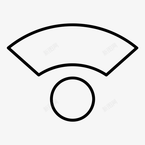 wifi校准网络图标svg_新图网 https://ixintu.com wifi 信号 无线 校准 网络