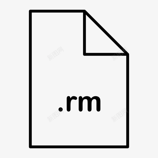 rm文件格式图标svg_新图网 https://ixintu.com rm 文件 格式 类型