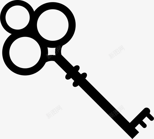 钥匙房门钥匙锁图标svg_新图网 https://ixintu.com 开锁 房门 钥匙