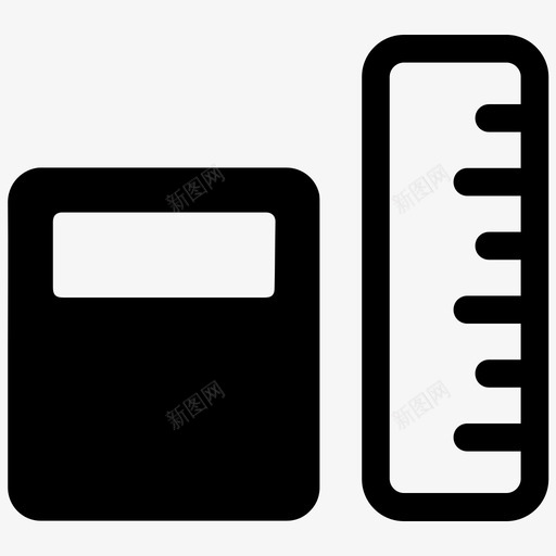 文具计算器尺子图标svg_新图网 https://ixintu.com 尺子 工具 教育1 文具 计算器