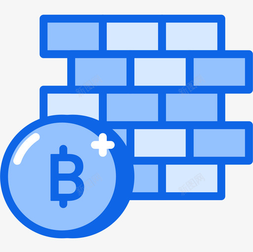 防火墙加密4蓝色图标svg_新图网 https://ixintu.com 加密 蓝色 防火墙