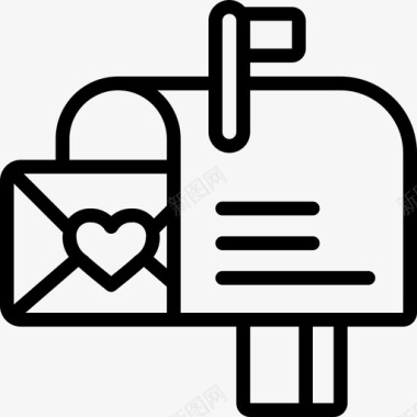 邮箱情人节直邮图标图标