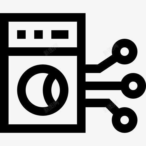 洗衣机domotics2直列式图标svg_新图网 https://ixintu.com domotics 列式 洗衣机 直列