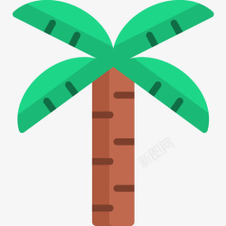 巴西棕榈树蜡棕榈树巴西嘉年华15平坦图标高清图片