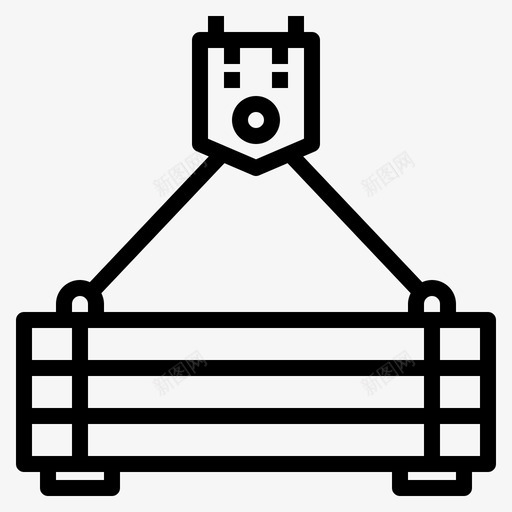 起重机结构116直线图标svg_新图网 https://ixintu.com 直线 结构116 起重机