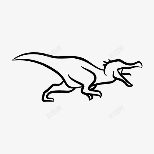 重子动物恐龙图标svg_新图网 https://ixintu.com 侏罗纪 动物 恐龙 恐龙中的佼佼者 重子