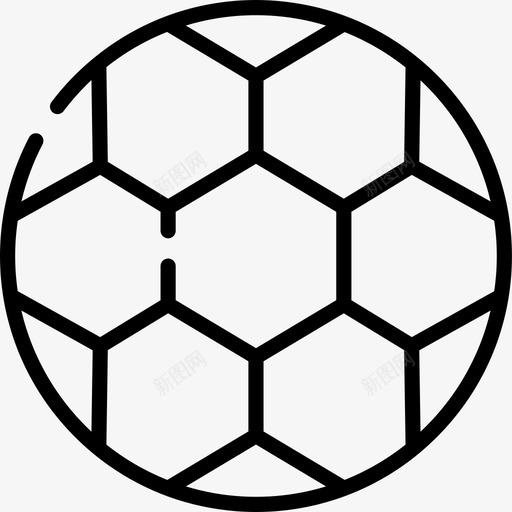 足球儿童玩具21直线型图标svg_新图网 https://ixintu.com 儿童玩具21 直线型 足球