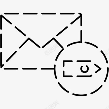 标记电子邮件标记消息基本ui虚线图标图标