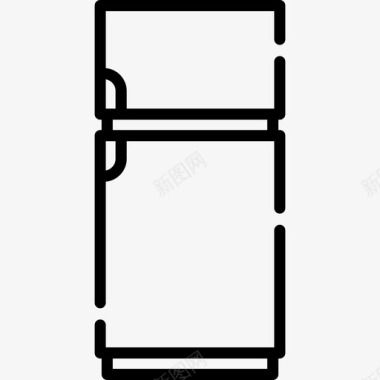 冰箱电子57线性图标图标