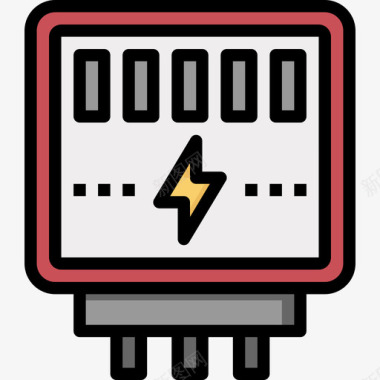 电表重电工业3线颜色图标图标