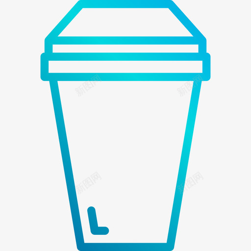 咖啡杯餐饮6线性梯度图标svg_新图网 https://ixintu.com 咖啡杯 梯度 线性 餐饮
