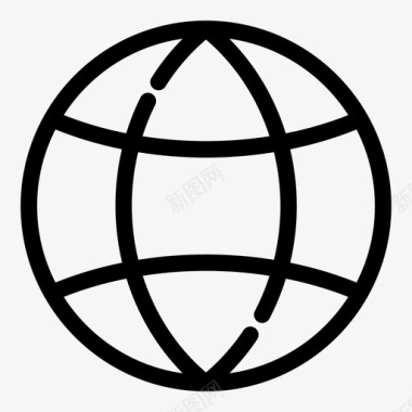 行星地球全球图标图标