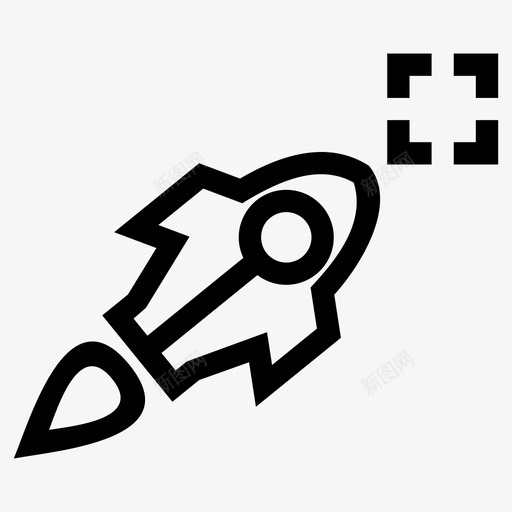 火箭宇航员目标图标svg_新图网 https://ixintu.com 任务 创新 宇航员 火箭 目标