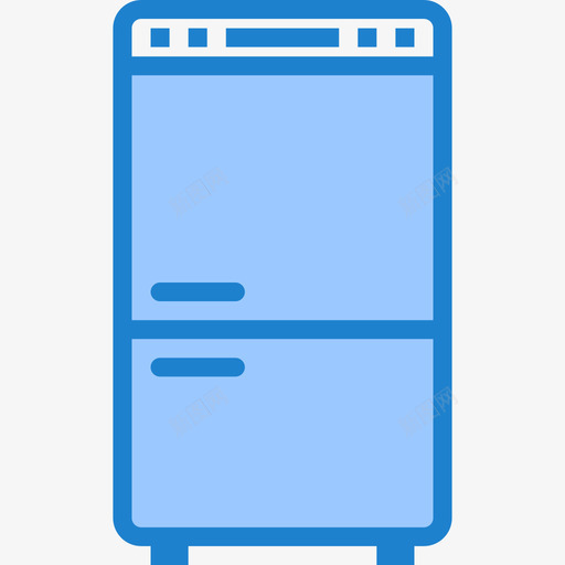 冰箱家用电器12蓝色图标svg_新图网 https://ixintu.com 冰箱 家用电器12 蓝色