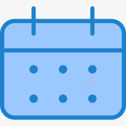 必备款日历必备款botton6蓝色图标高清图片