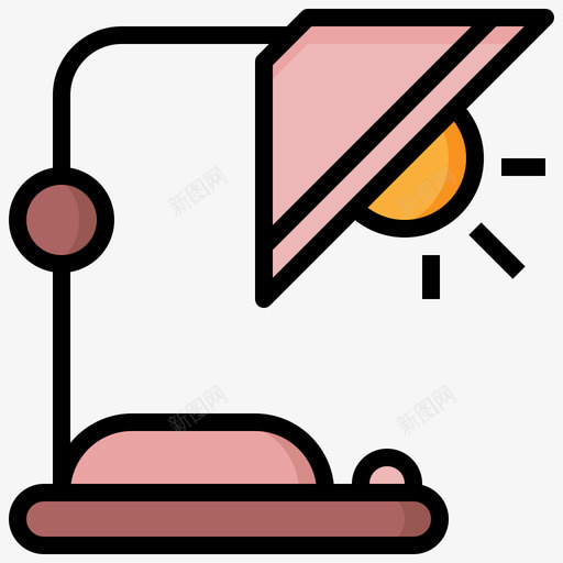 灯平面81线颜色图标svg_新图网 https://ixintu.com 平面设计81 灯 线颜色