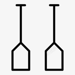 船板划桨板划船板划船图标高清图片