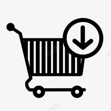 添加到购物车购物袋电子商务图标图标