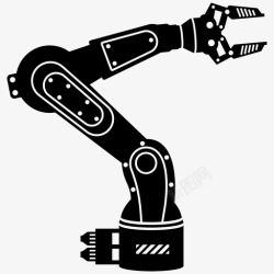 机电一体化机械臂工业机器人工业图标高清图片