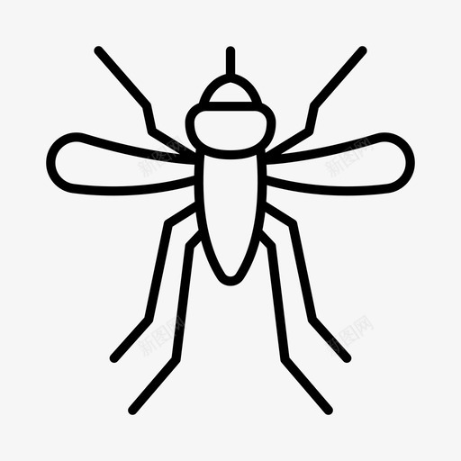 蚊子虫子昆虫图标svg_新图网 https://ixintu.com 害虫 昆虫 虫子 蚊子
